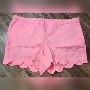 Lilly Pulitzer Pink Buttercup Scalloped Shorts